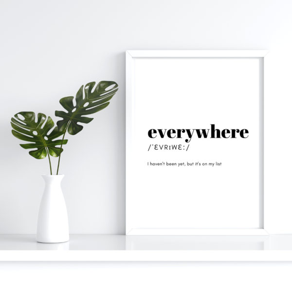 Everywhere Definition Wall Art - Image 3