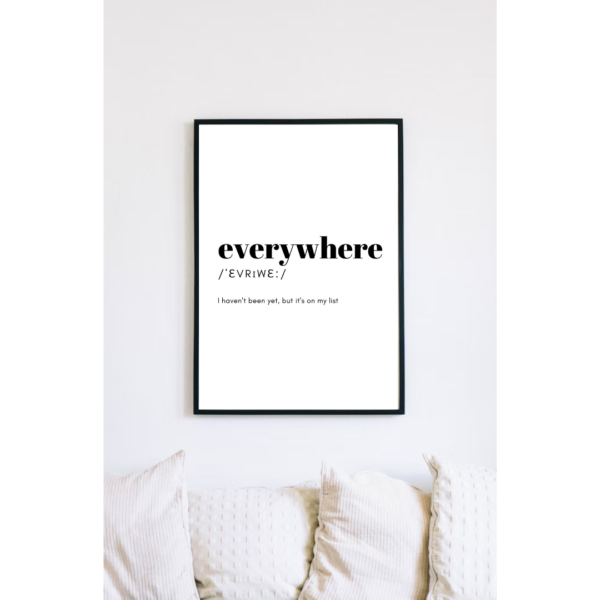 Everywhere Definition Wall Art - Image 6