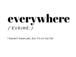 Everywhere Definition Wall Art