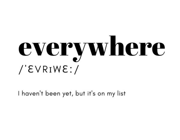Everywhere Definition Wall Art