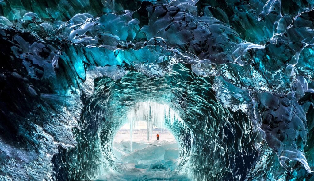 Ice cave in Iceland